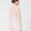 Silk organza shirt, pink