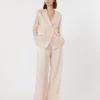 Silk organza trousers, powder Silk organza trousers, powder