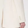 Single-breasted cady blazer, beige Single-breasted cady blazer, beige