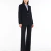 Single-breasted cady blazer, navy