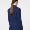 Single-breasted piqua jersey blazer, china blue Single-breasted piqua jersey blazer, china blue