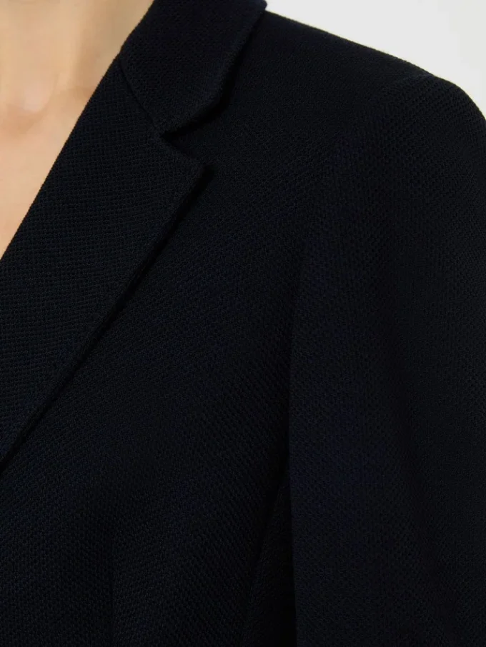 Single-breasted piqua jersey blazer, ultramarine Single-breasted piqua jersey blazer, ultramarine