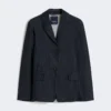 Single-breasted stretch denim jacket, ultramarine Single-breasted stretch denim jacket, ultramarine