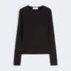 Skin-tight jersey t-shirt, black
