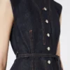 Sleeveless denim top, midnightblue