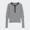 Slim-fit cashmere sweater, ivory