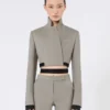 Slim-fit jacket in wool, mohair and silk, medium grey Slim-fit jacket in wool, mohair and silk, medium grey
