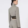 Slim-fit jacket in wool, mohair and silk, medium grey Slim-fit jacket in wool, mohair and silk, medium grey
