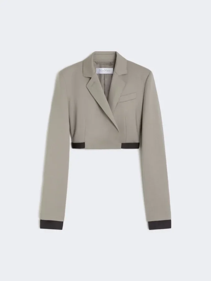 Slim-fit jacket in wool, mohair and silk, medium grey Slim-fit jacket in wool, mohair and silk, medium grey