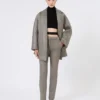 Slim-fit jersey mesh trousers, medium grey