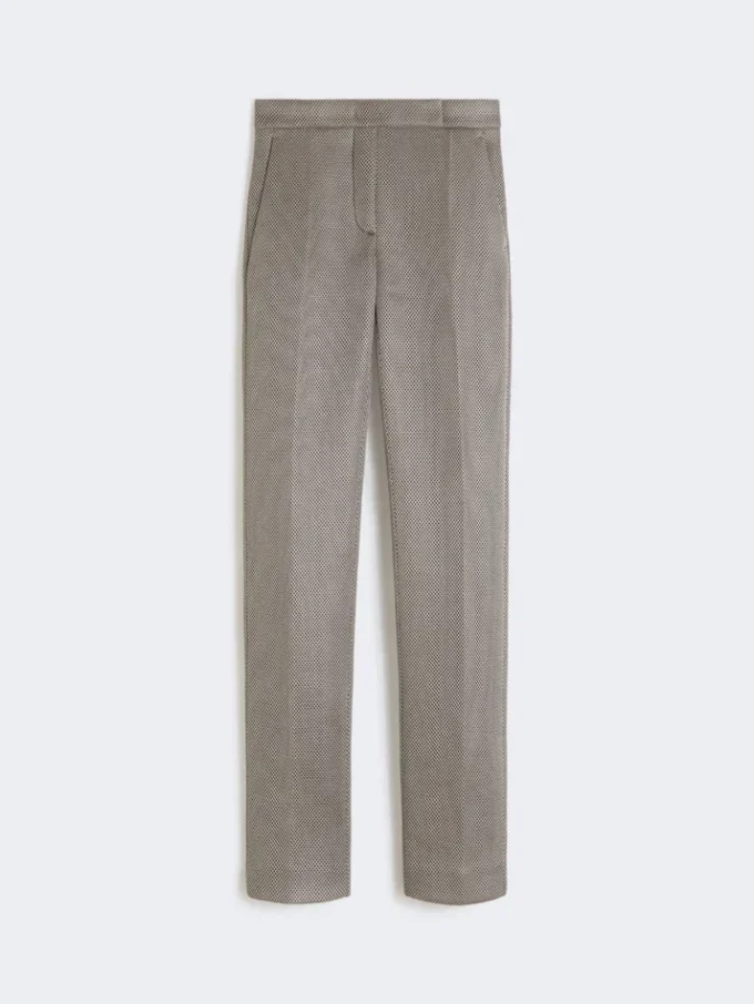 Slim-fit jersey mesh trousers, medium grey