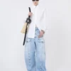 Slim-fit poplin shirt, optical white