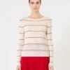Slim-fit wool and silk sweater, white Slim-fit wool and silk sweater, white
