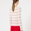 Slim-fit wool and silk sweater, white Slim-fit wool and silk sweater, white