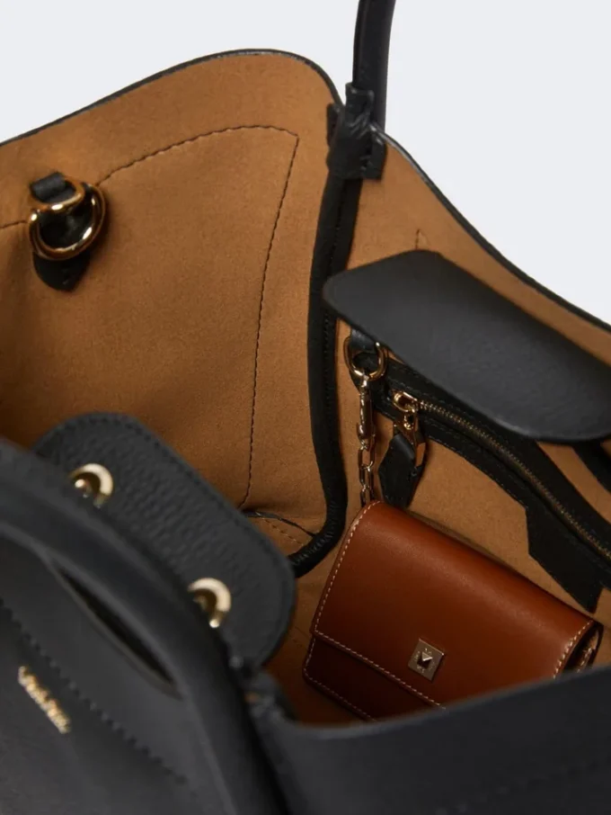Small leather marine bag, black Small leather marine bag, black