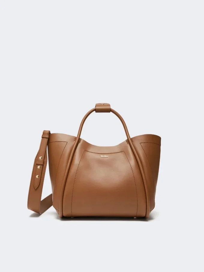 Small leather marine bag, brown bronze Small leather marine bag, brown bronze