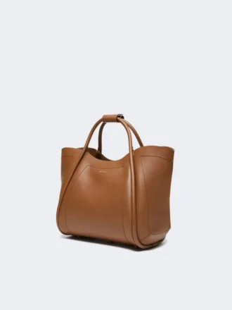 Small leather marine bag, brown bronze