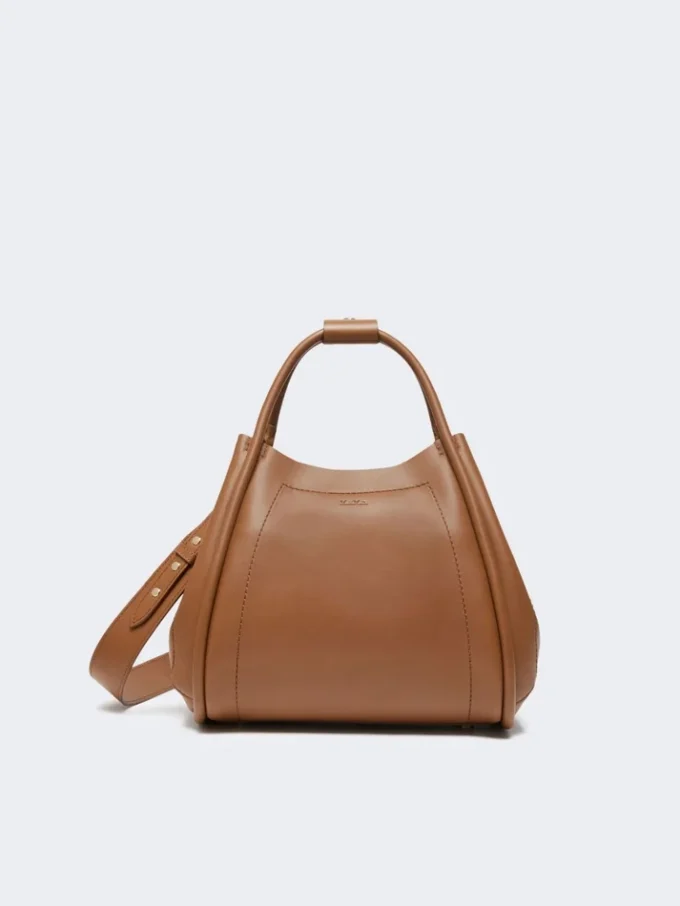 Small leather marine bag, brown bronze Small leather marine bag, brown bronze