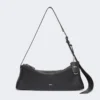 Small leather shoulder bag, black Small leather shoulder bag, black