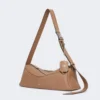 Small leather shoulder bag, brown Small leather shoulder bag, brown