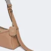 Small leather shoulder bag, brown Small leather shoulder bag, brown