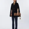 Small leather shoulder bag, brown Small leather shoulder bag, brown
