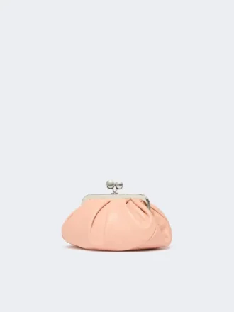 Small sheepskin pasticcino bag, antique rose
