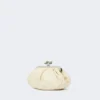 Small sheepskin pasticcino bag, ivory