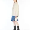 Small sheepskin pasticcino bag, ivory