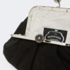 Small suede pasticcino bag, black