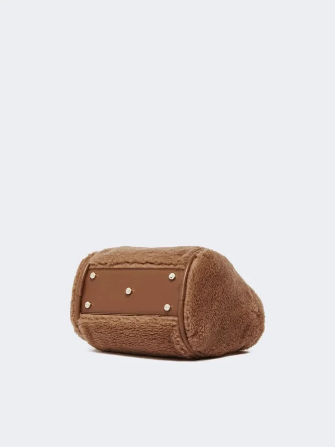 Small teddy fabric marine bag, camel