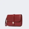 Smooth leather clutch, bordeaux Smooth leather clutch, bordeaux