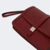 Smooth leather clutch, bordeaux Smooth leather clutch, bordeaux