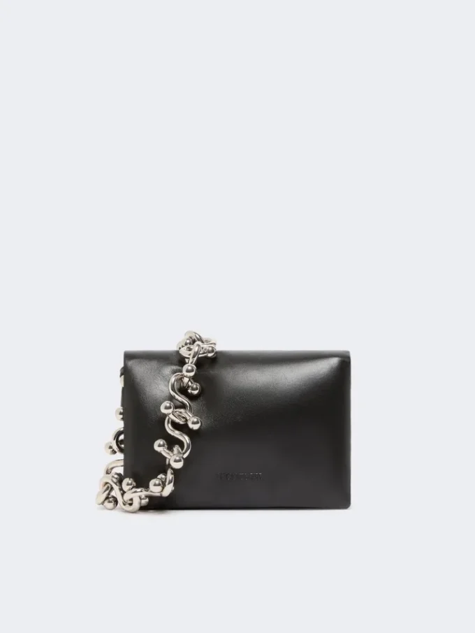 Soffy mini-bag in padded nappa leather, black