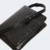 Soffy mini-bag in padded nappa leather, black