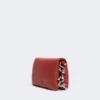 Soffy mini-bag in padded nappa leather, brick red