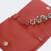 Soffy mini-bag in padded nappa leather, brick red
