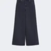 Soft cotton denim jeans, black