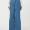Soft cotton denim jeans, navy