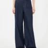 Soft cotton denim jeans, navy