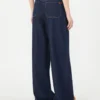 Soft cotton denim jeans, navy