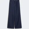 Soft cotton denim jeans, navy