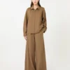 Soft scuba jersey jacket, brown Soft scuba jersey jacket, brown