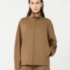Soft scuba jersey jacket, brown Soft scuba jersey jacket, brown
