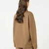 Soft scuba jersey jacket, brown Soft scuba jersey jacket, brown