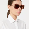 Square sunglasses, rust
