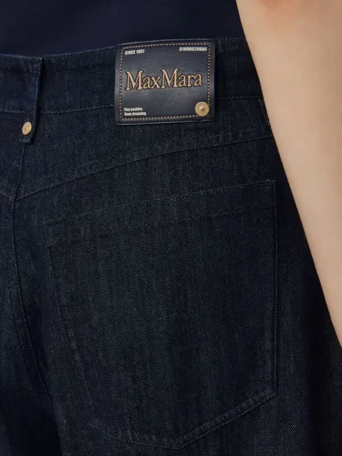 Straight-fit cotton denim jeans, ultramarine Straight-fit cotton denim jeans, ultramarine
