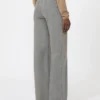 Straight-fit denim trousers, black