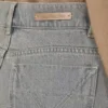 Straight-fit denim trousers, black