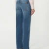 Straight-leg denim jeans, navy